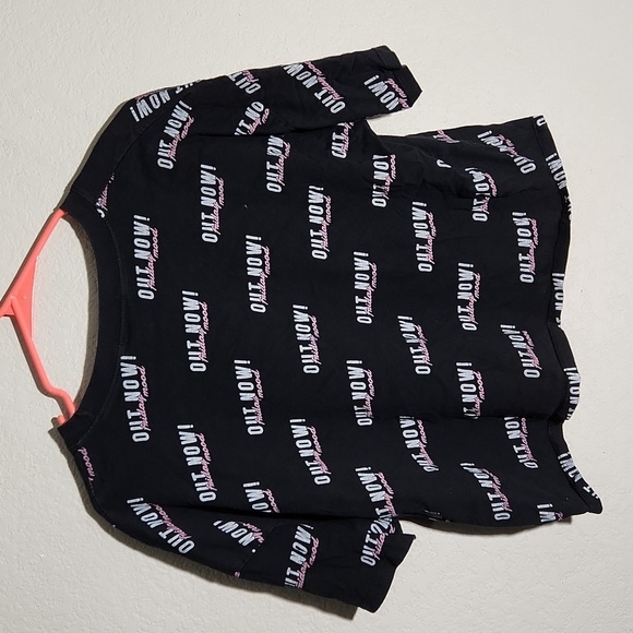 Pull & Bear Crop Top Out Now Friday Mood size M Euro Black - Picture 4 of 9